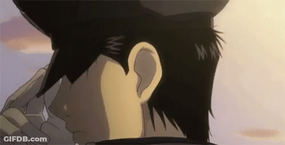 Roy Mustang Fullmetal Alchemist Look Up Crying GIF