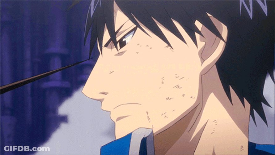 Roy Mustang Fullmetal Alchemist Serious Face Angry GIF