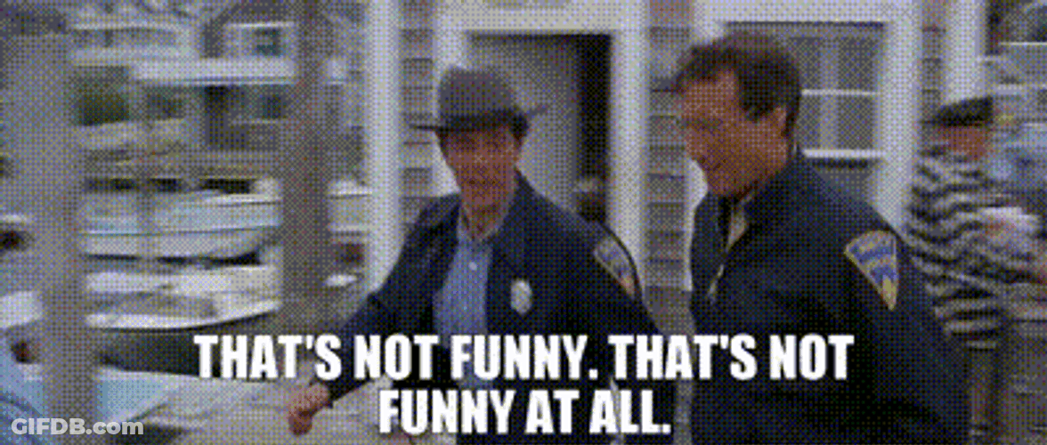 Roy Scheider In Movie Jaws Not Funny GIF