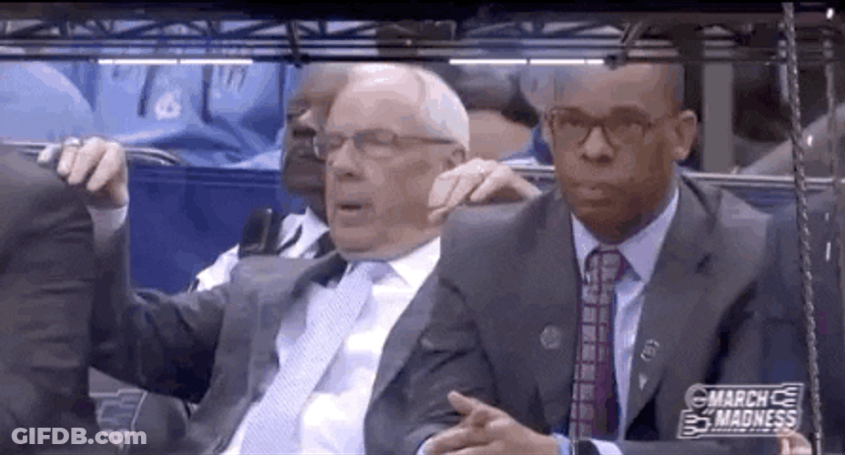 Roy Williams Frustrated Look GIF