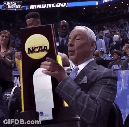 Roy Williams Smiling From Ear To Ear GIF