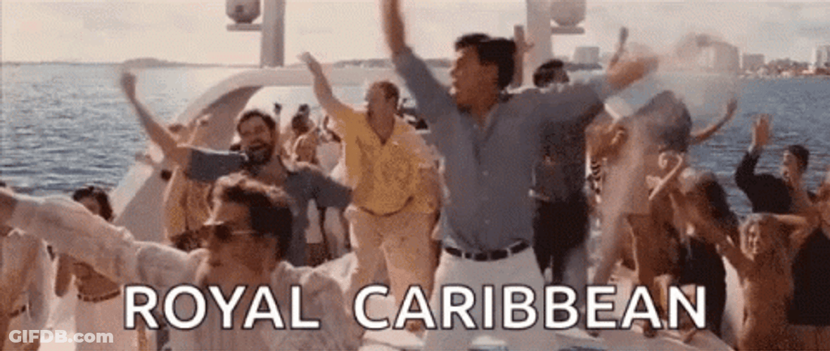 Royal Caribbean Cruise The Wolf Of Wall Street GIF