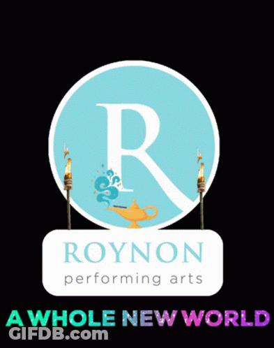 Roynon Performing Arts Logo Genie Lamp GIF