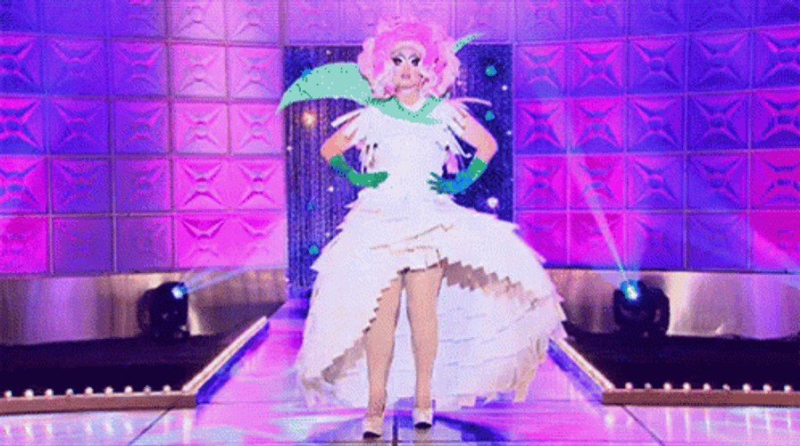 Ru Paul's Kim Chi Fierce Runway GIF