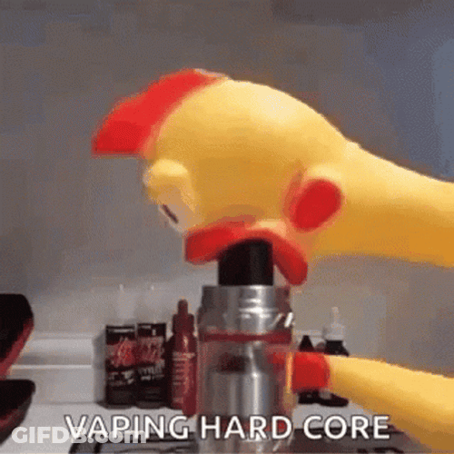 Rubber Chicken Hard Core Vape GIF