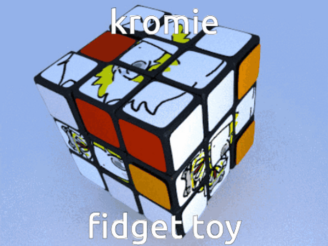 Rubik's Cube Fidget Toy GIF