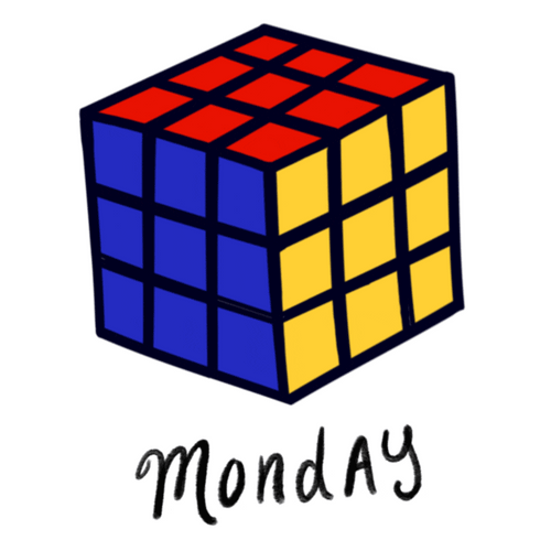 Rubik's Cube Friday Monday GIF