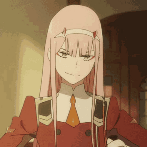 Rude Zero Two Expression GIF