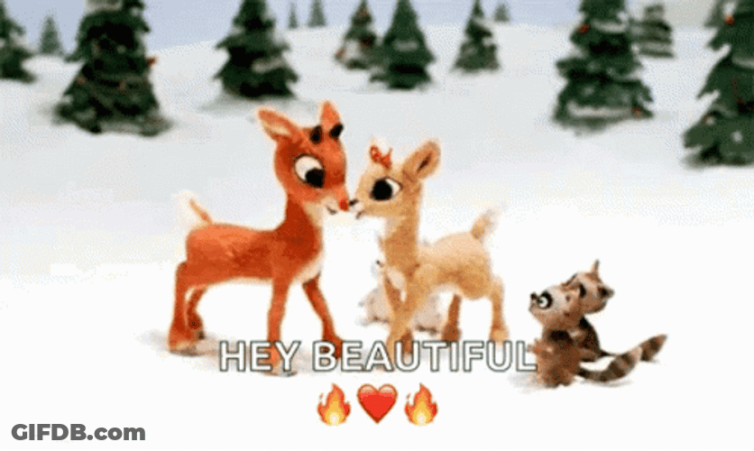 Rudolph And Clarice Sweet Moment GIF