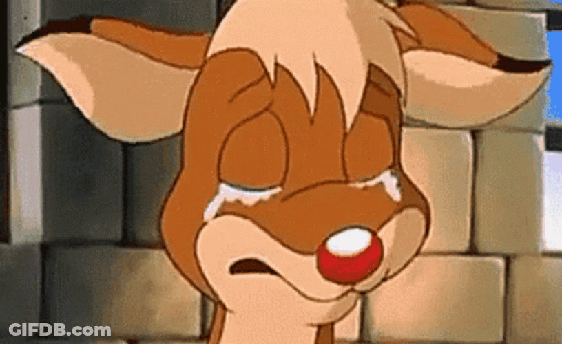 Rudolph Is Crying GIF