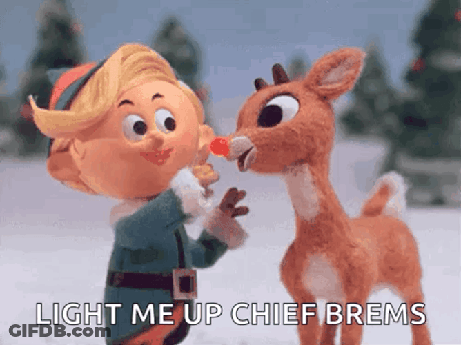 Rudolph Light Me Up GIF