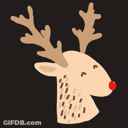Rudolph's Cute Head GIF
