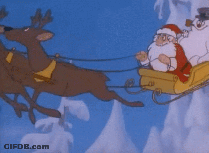 Rudolph Santa Claus And Frosty The Snowman GIF