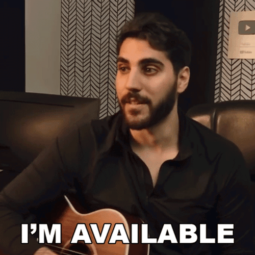 Rudy Ayoub I'm Available GIF