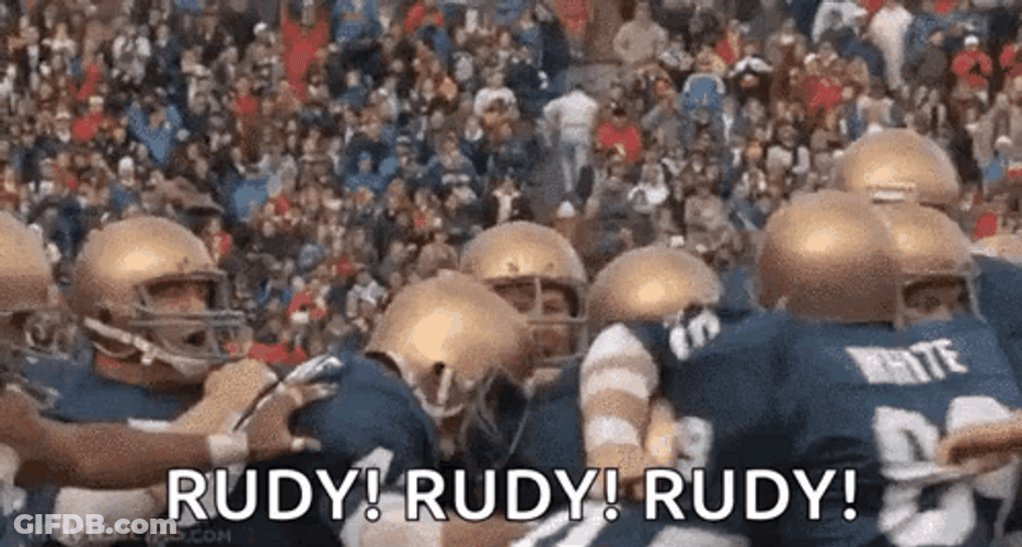 Rudy Never Give Up GIF