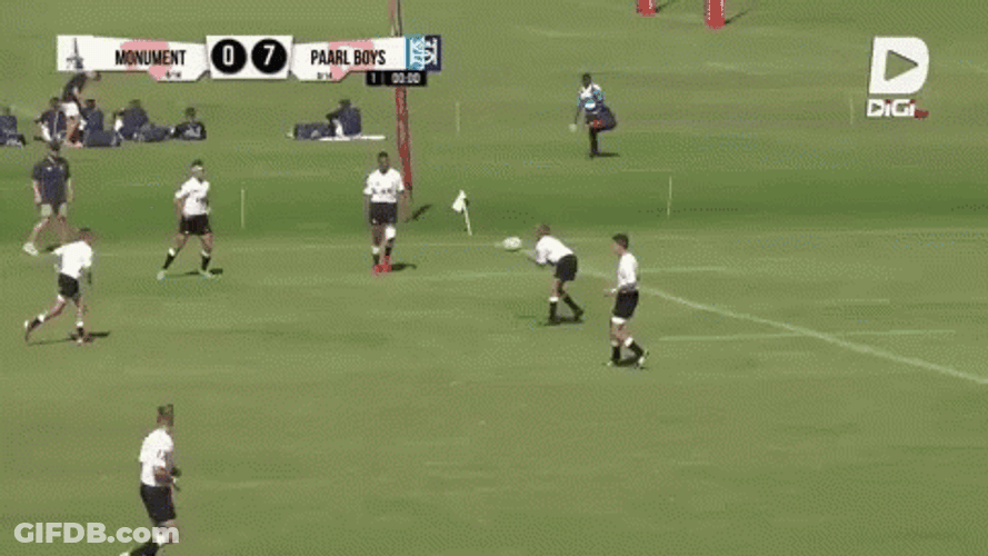 Rugby Big Hit Tackle Rolling Over GIF