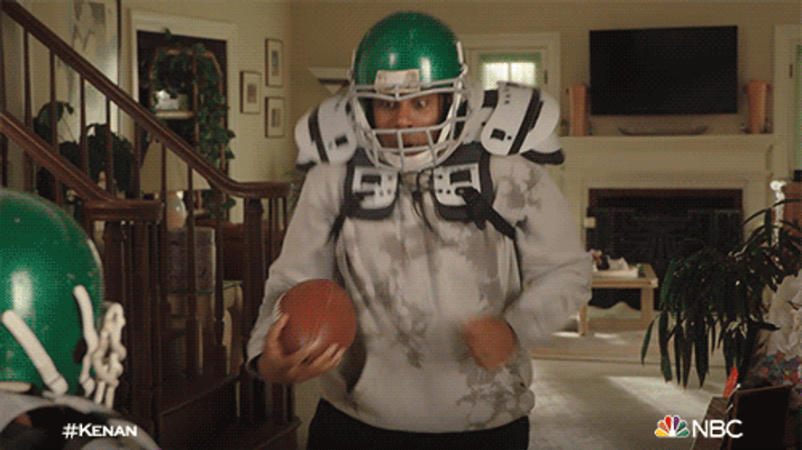 Rugby Player Jumping Out Window GIF
