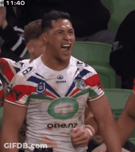 Rugby Player Wearing One NZ Jersey GIF