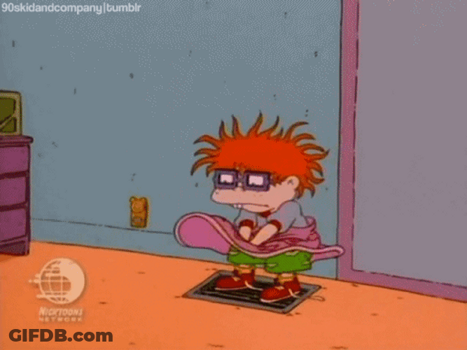 Rugrats Series Chuckie Finster Wears Mini Skirt GIF