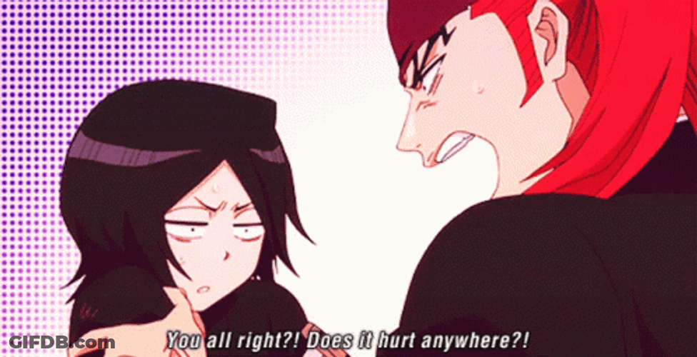 Rukia Does It Hurt Anywhere GIF