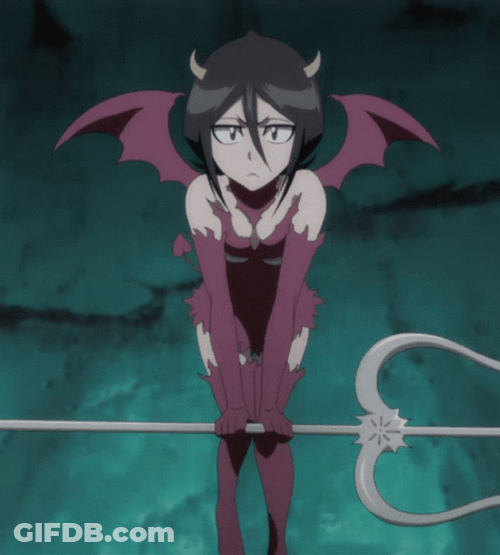 Rukia Kuchiki Cute Small Wings GIF