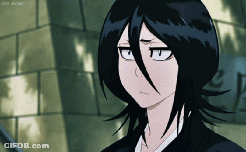 Rukia Kuchiki Exhausted Reaction GIF
