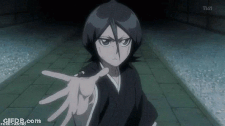 Rukia Kuchiki Hold Zanpakuto Sword GIF