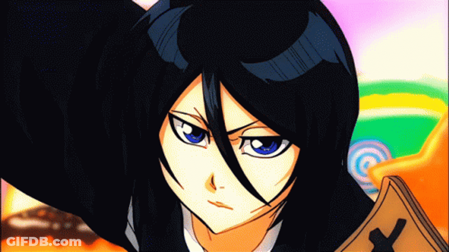 Rukia Kuchiki Serious Face GIF