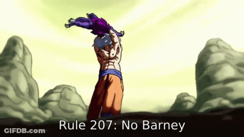 Rule 207 : No Barney Is Written On The Bottom Of A Picture GIF