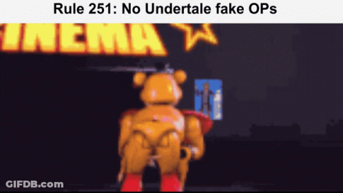 Rule 251 No Undertale Fake Ops Video Game Character GIF