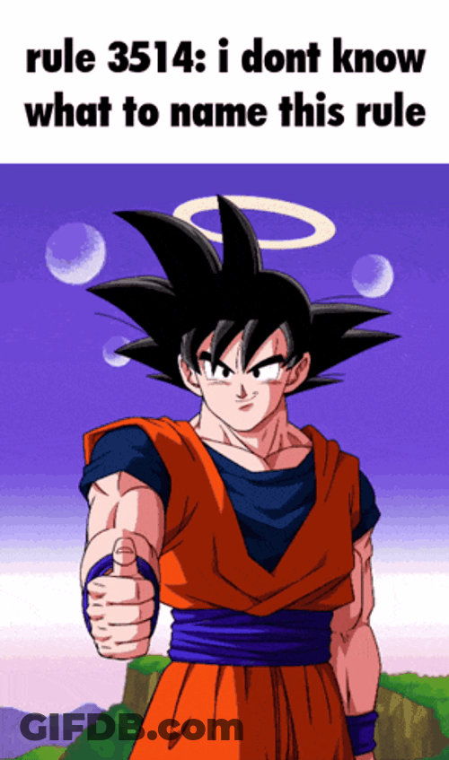Rule 3514 Goku GIF