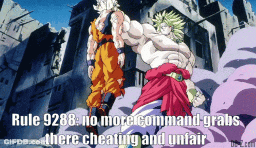 Rule 9288 Broly Vs Goku GIF