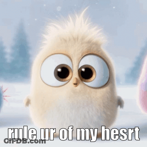 Rule Ur Of My Heart Cartoon Bird GIF
