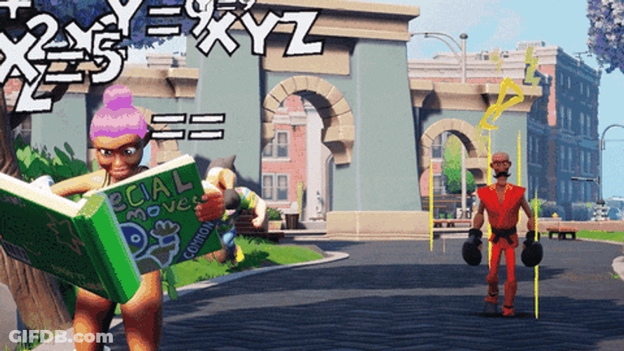 Rumbleverse Game Drop Kick GIF