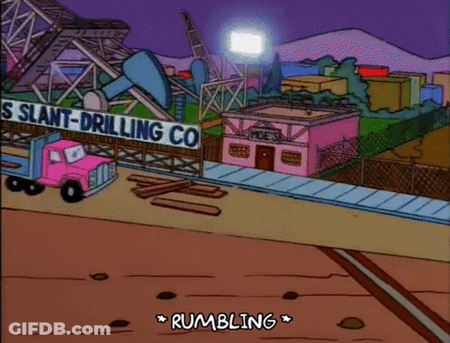 Rumbling Mountain Scary Scene GIF