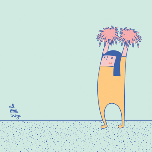 Run Cheer Animation GIF