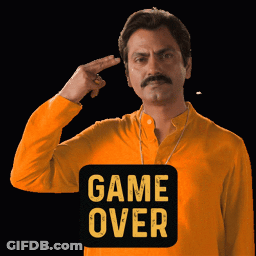 Run Fast Game Over GIF