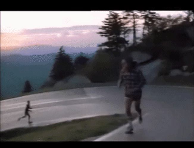 Run Forrest Run Across The Mountains And Fields GIF