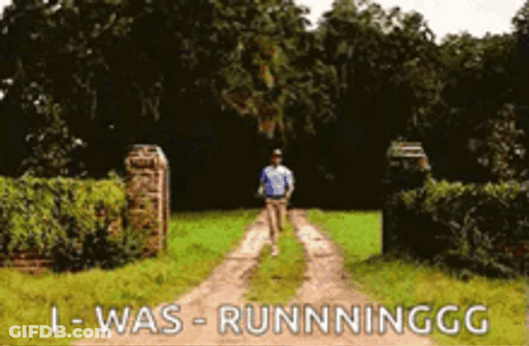 Run Forrest Run Movie Scene From Forrest Gump GIF