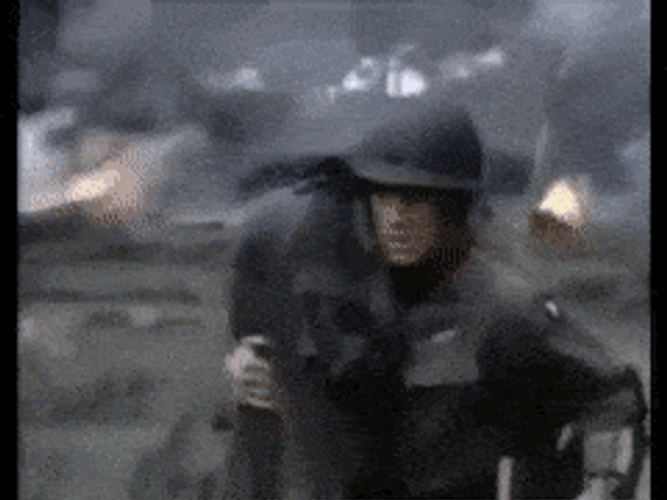 Run Forrest Run While Carrying Wounded Soldiers GIF