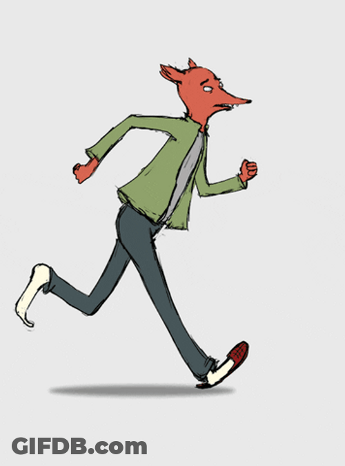 Run Fox Animation GIF