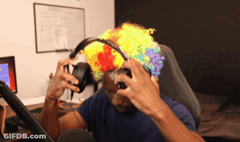 Run It Back Clown Haired Guy GIF