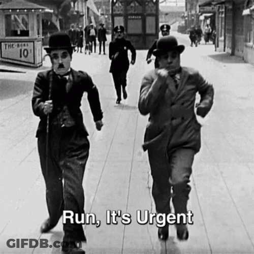 Run It's Urgent GIF