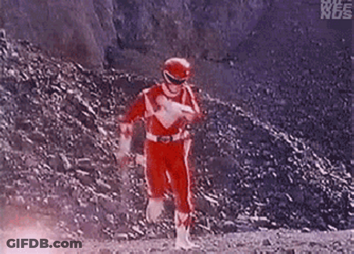 Run Mighty Morphin Power Rangers GIF