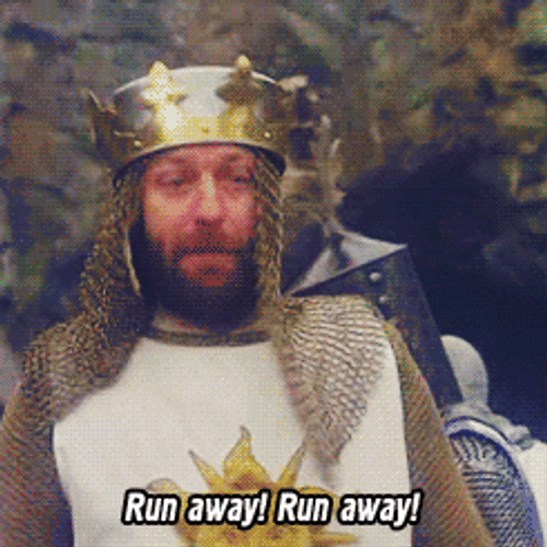 Run Monty Python And The Holy Grail GIF
