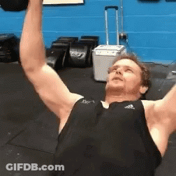 Run With Dumbbells Daniel Labelle GIF