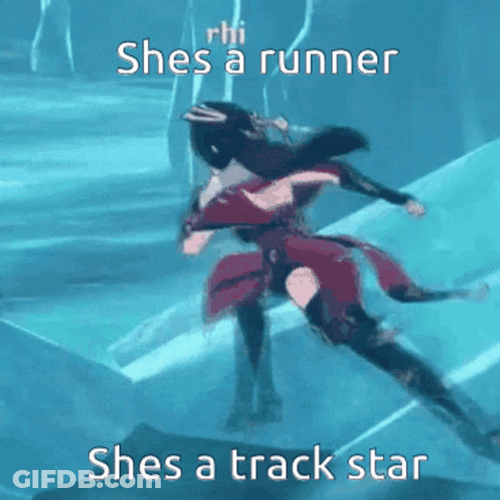 Runner Beidou Genshin Impact Game GIF
