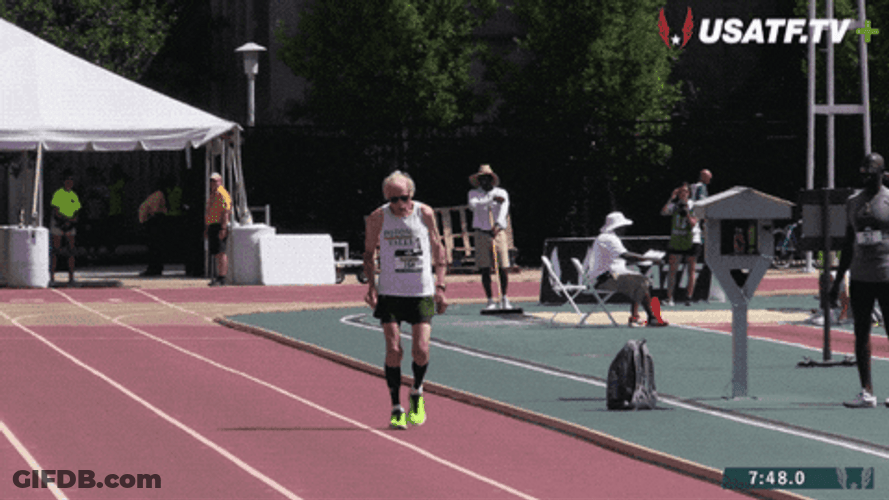 Runner Old Man GIF