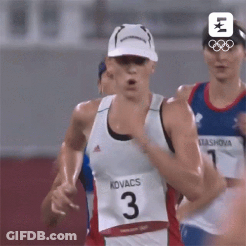 Runner With Number 3 On Jersey GIF