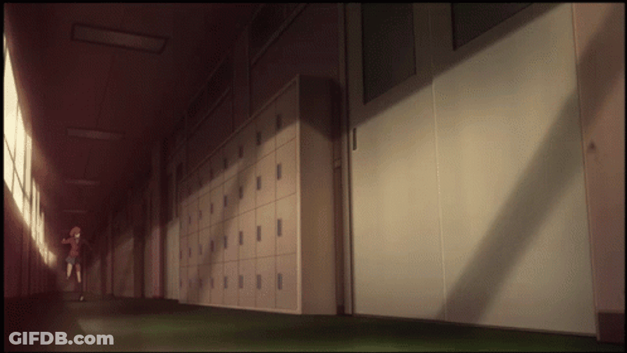 Running Anime Falling Faceplant GIF